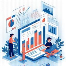 Illustration of data analysis and reports.