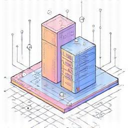 Illustration of solution architecture or planning.