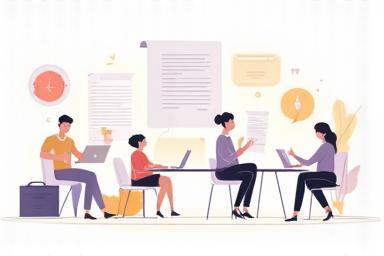 Illustration of legal documents and consulting process.